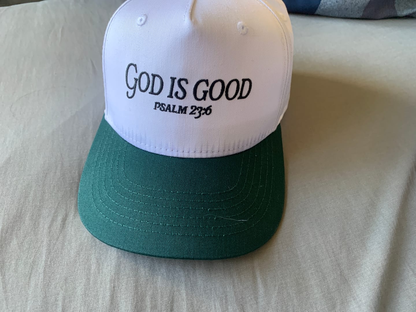Customer photo review of Premium Embroidered Hat