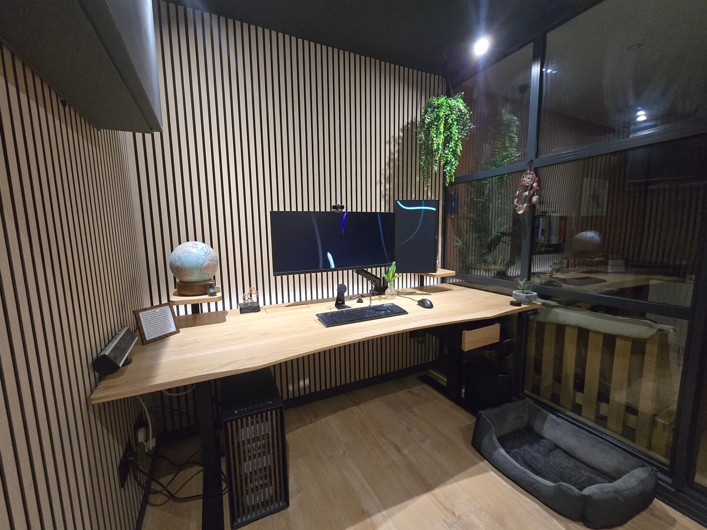Customer photo review of Acoustic Slat Panel - Natural Oak