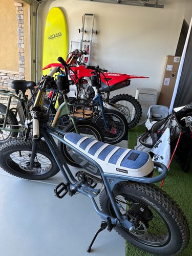 Customer photo review of Custom Seat Cover: Super73 Z Series