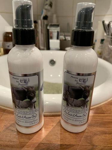 Customer photo review of Lait Corporel au Lait d'Anesse Bio
