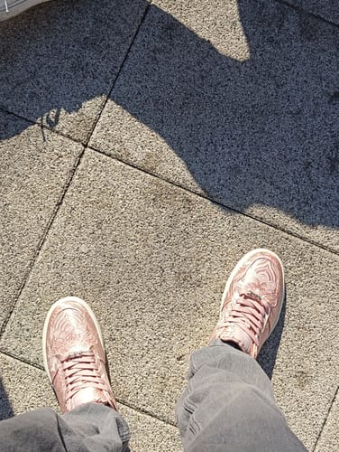 Customer photo review of Nihonga inspired Silk Sneakers