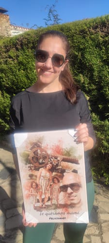Customer photo review of Vuestra foto como obra de arte – con vista previa en vivo, como póster o lienzo