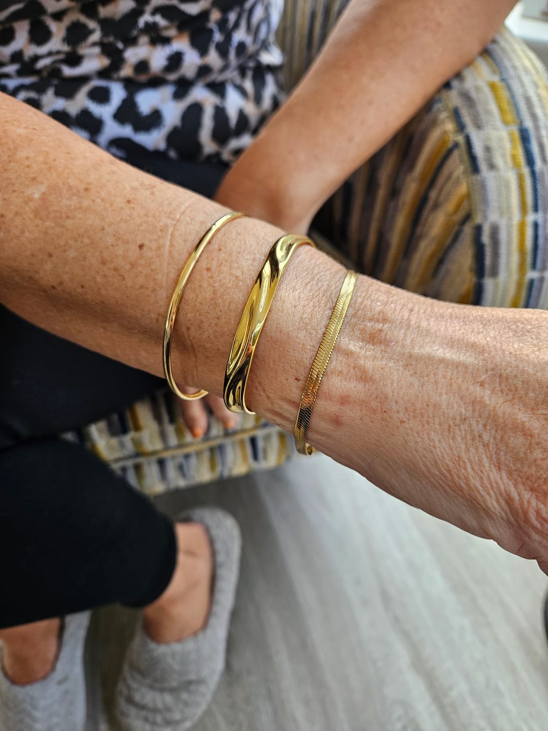 Customer photo review of Classic Gold Bangle