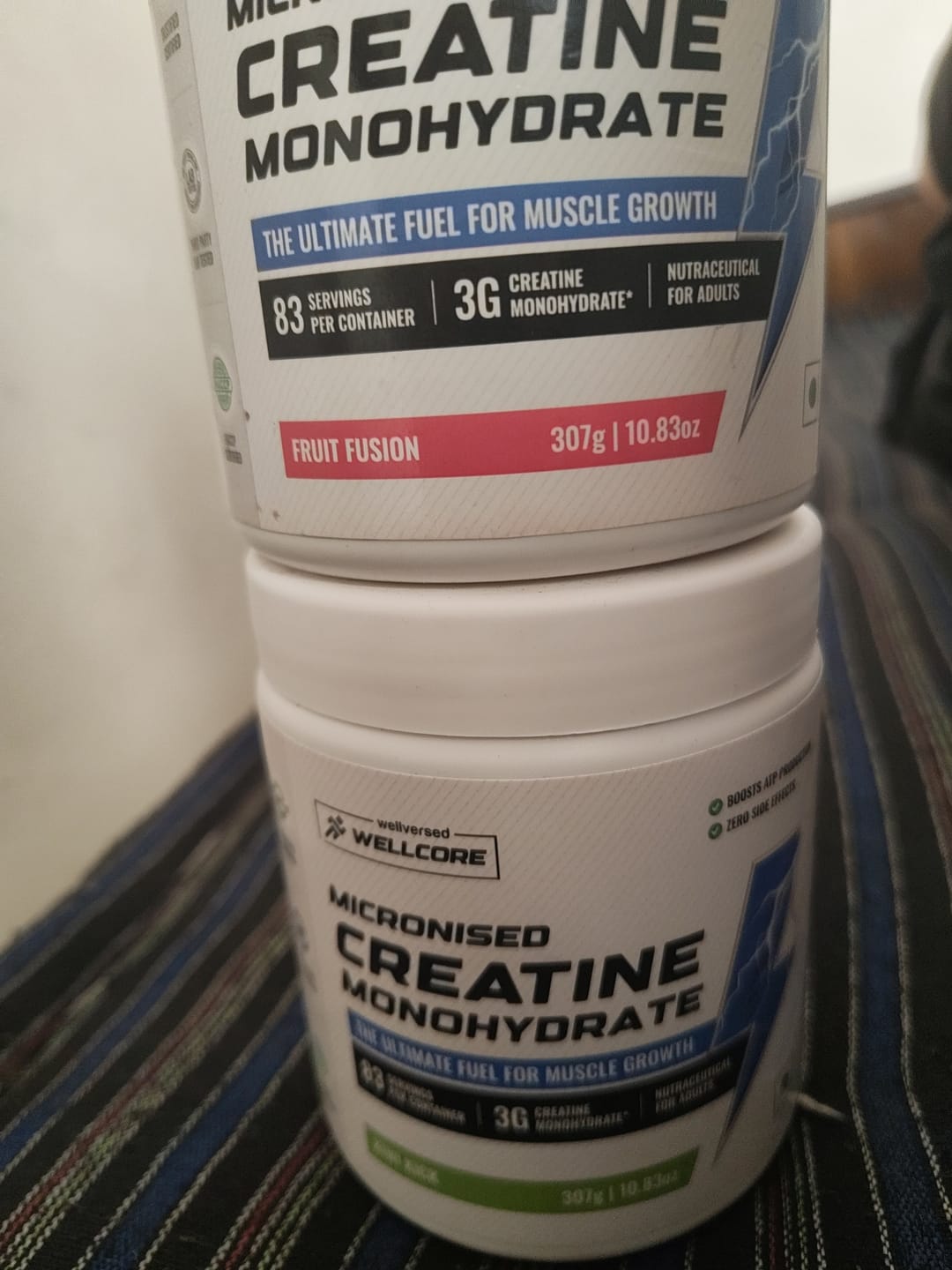 Customer photo review of Wellcore - Pure Micronised Creatine Monohydrate | Kiwi Kick (307g, 83 servings)