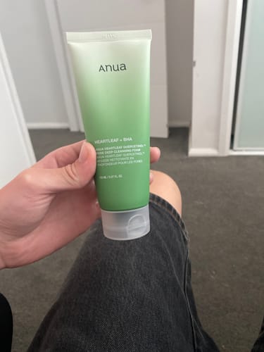 Customer photo review of ANUA Heartleaf Quercetinol Pore Deep Cleansing Foam