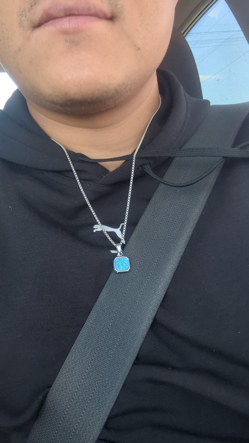Customer photo review of Collar mar de piedra