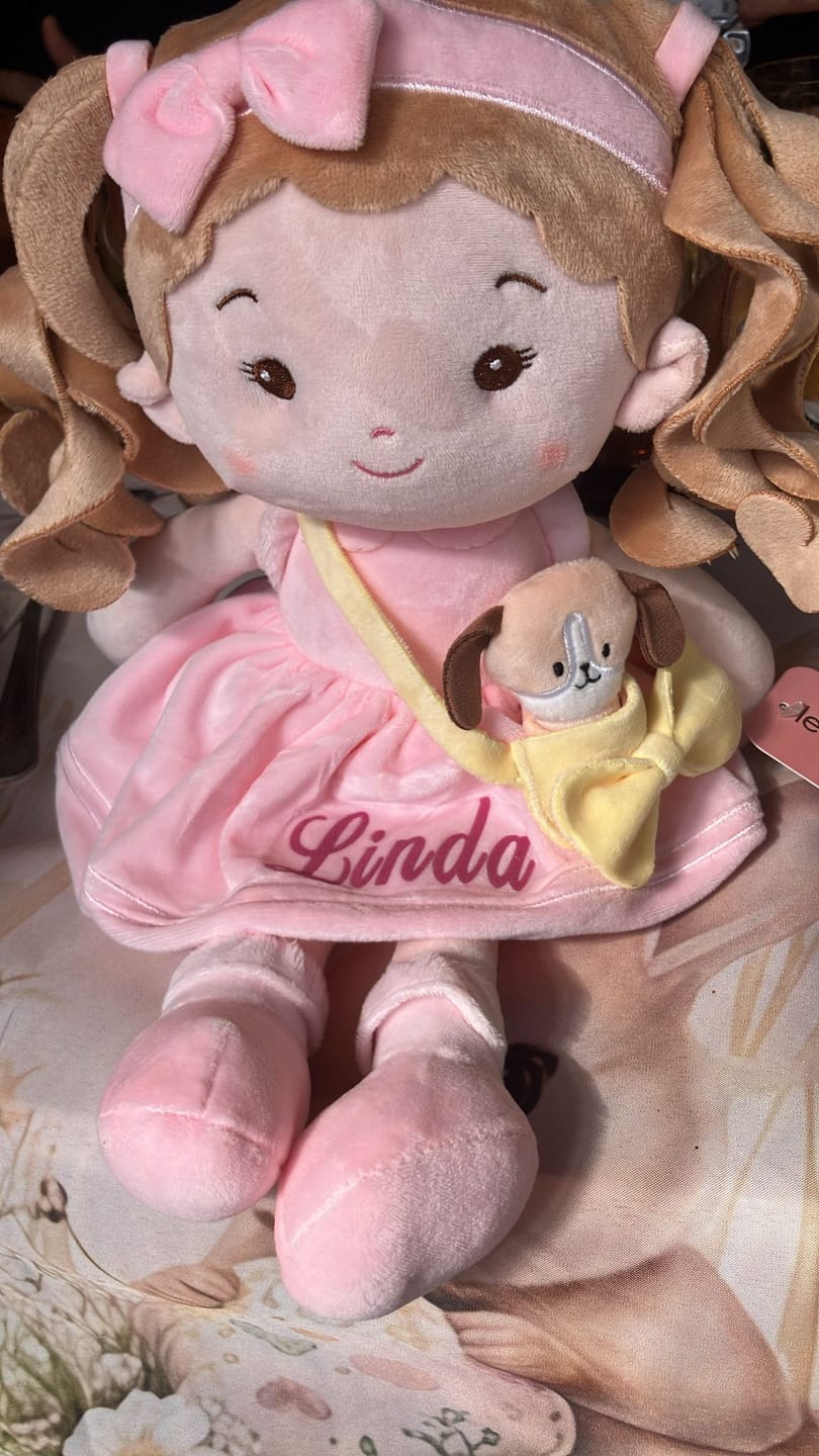 Customer photo review of Personalized Milly Girl & Her Pet