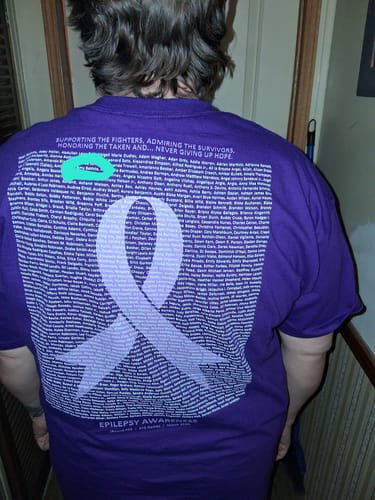 Customer photo review of Epilepsy - Round 35 (Unisex Classic Tee | Gildan)