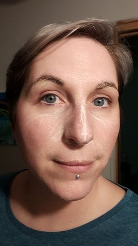 Customer photo review of Savon masque au lait de chèvre bio 100g