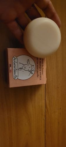 Customer photo review of Savon masque au lait de chèvre bio 100g