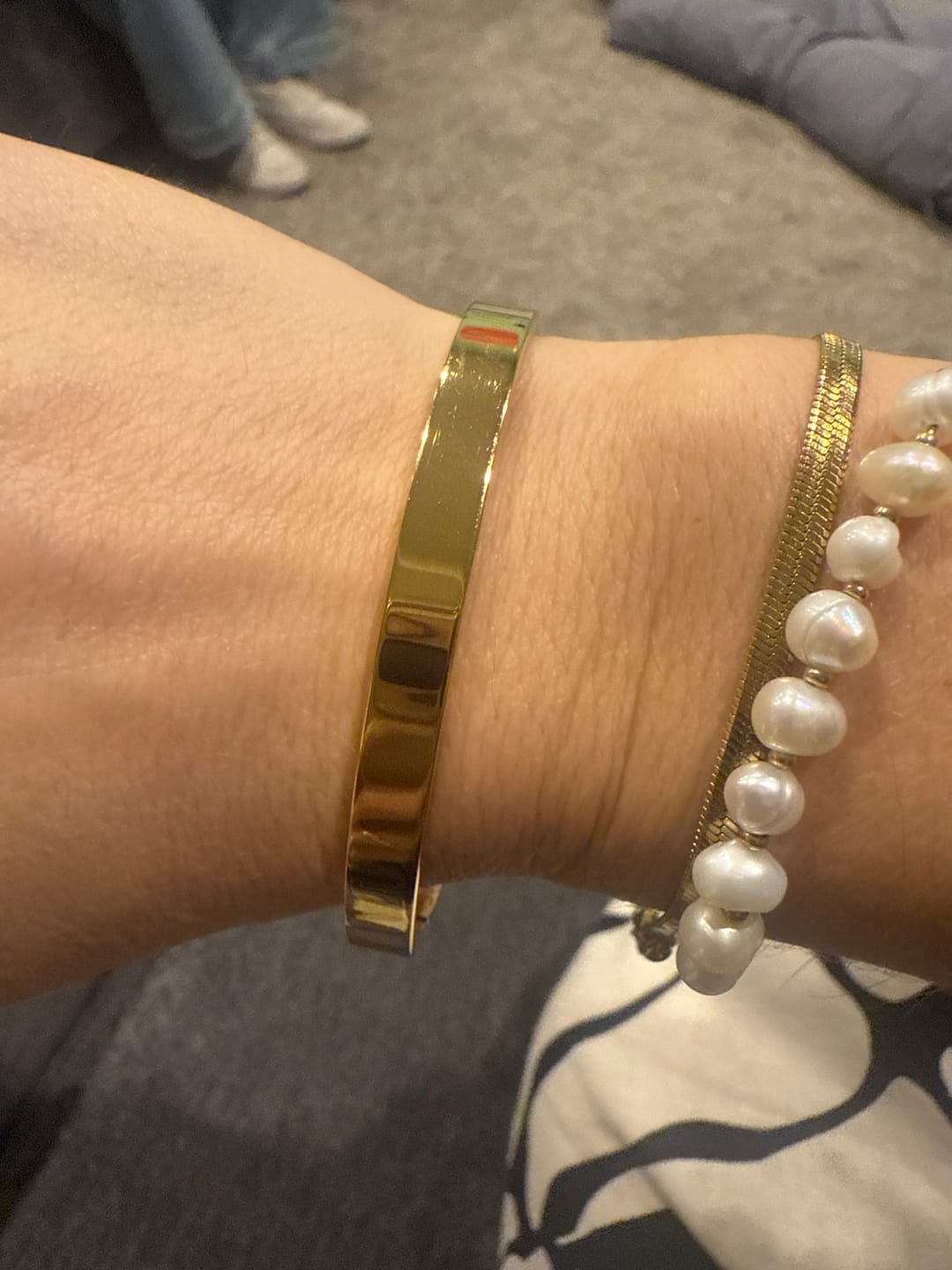 Customer photo review of Rina Gold Bangle