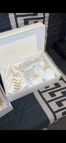 Customer photo review of Bride box Peignoir & nuisette