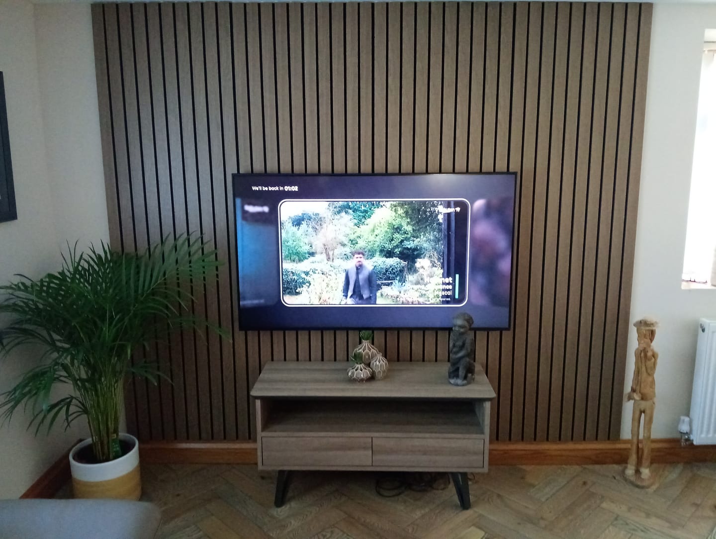 Customer photo review of Premium Acoustic Slatted Wall Panel (50mm thickness)