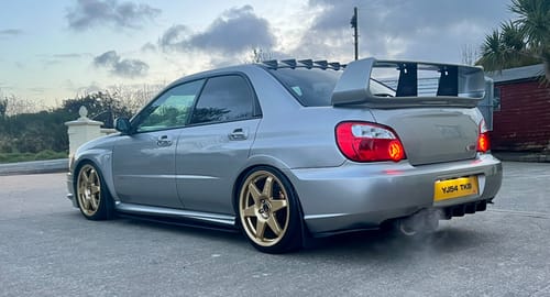 Customer photo review of Rear Wing Spoiler Stabilizer for Subaru STi 04-07