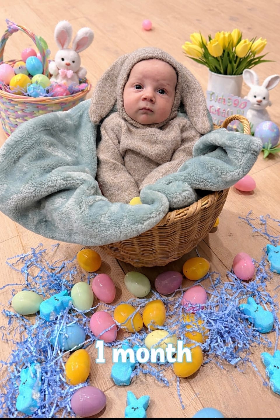 Customer photo review of Luna + Luca Cozy Bunny Romper