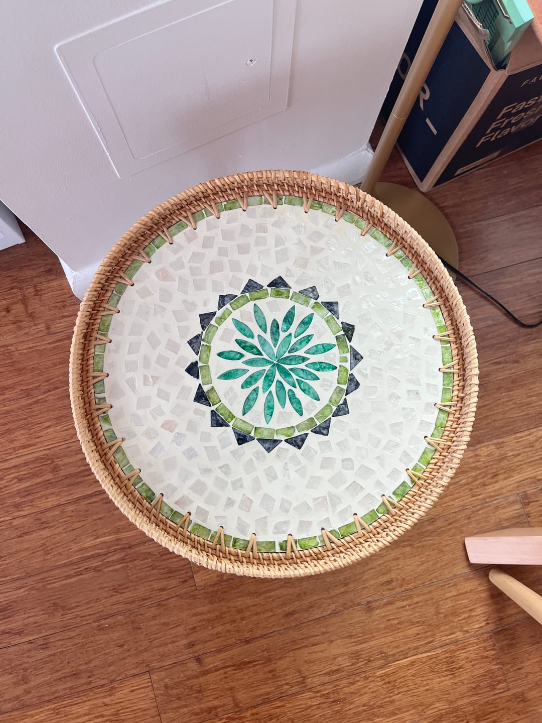 Customer photo review of Oasis Rattan Table