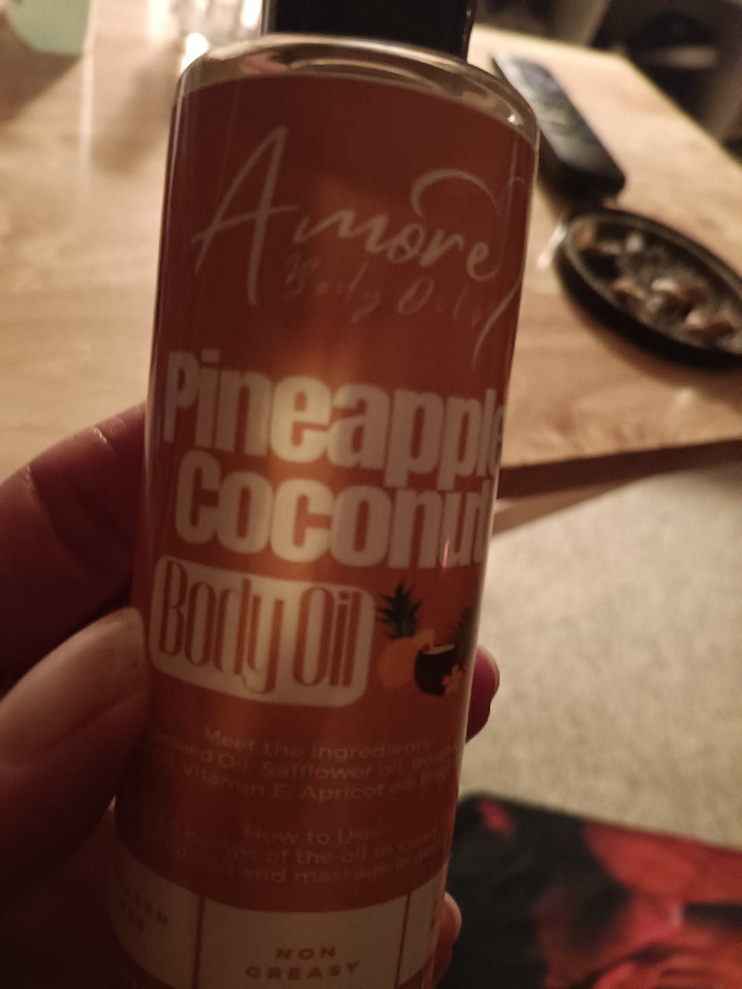 Customer photo review of Pineapple Coconut - Body Oil