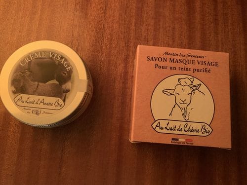 Customer photo review of Savon masque au lait de chèvre bio 100g
