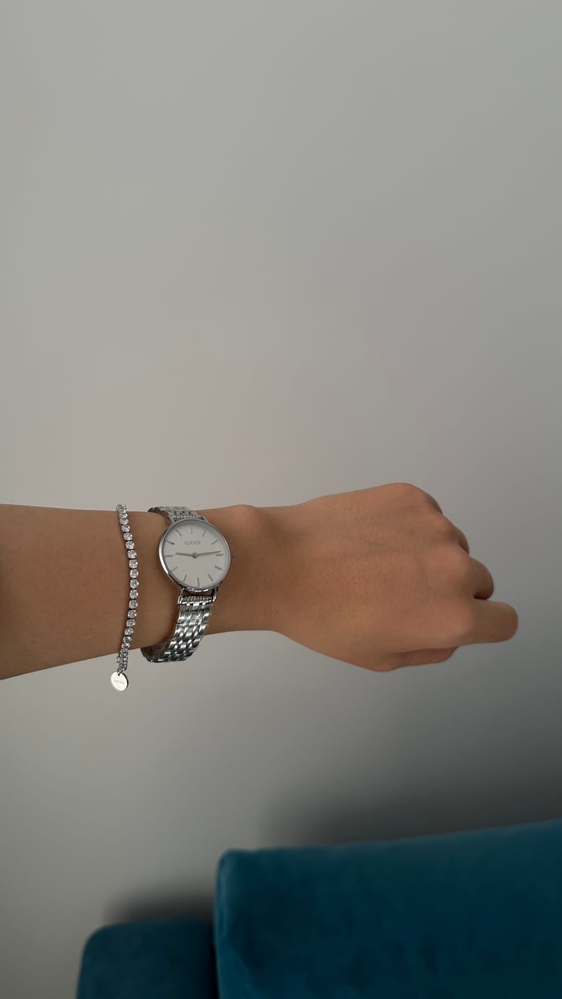 Customer photo review of Ruby Petite Silver White
