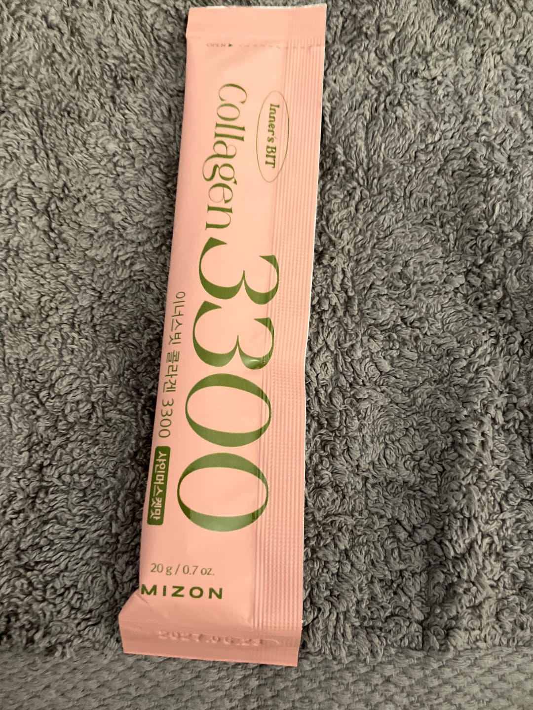 Customer photo review of Mizon - Gelée de collagène végétal au raisin Inner’sBit - 14 sticks