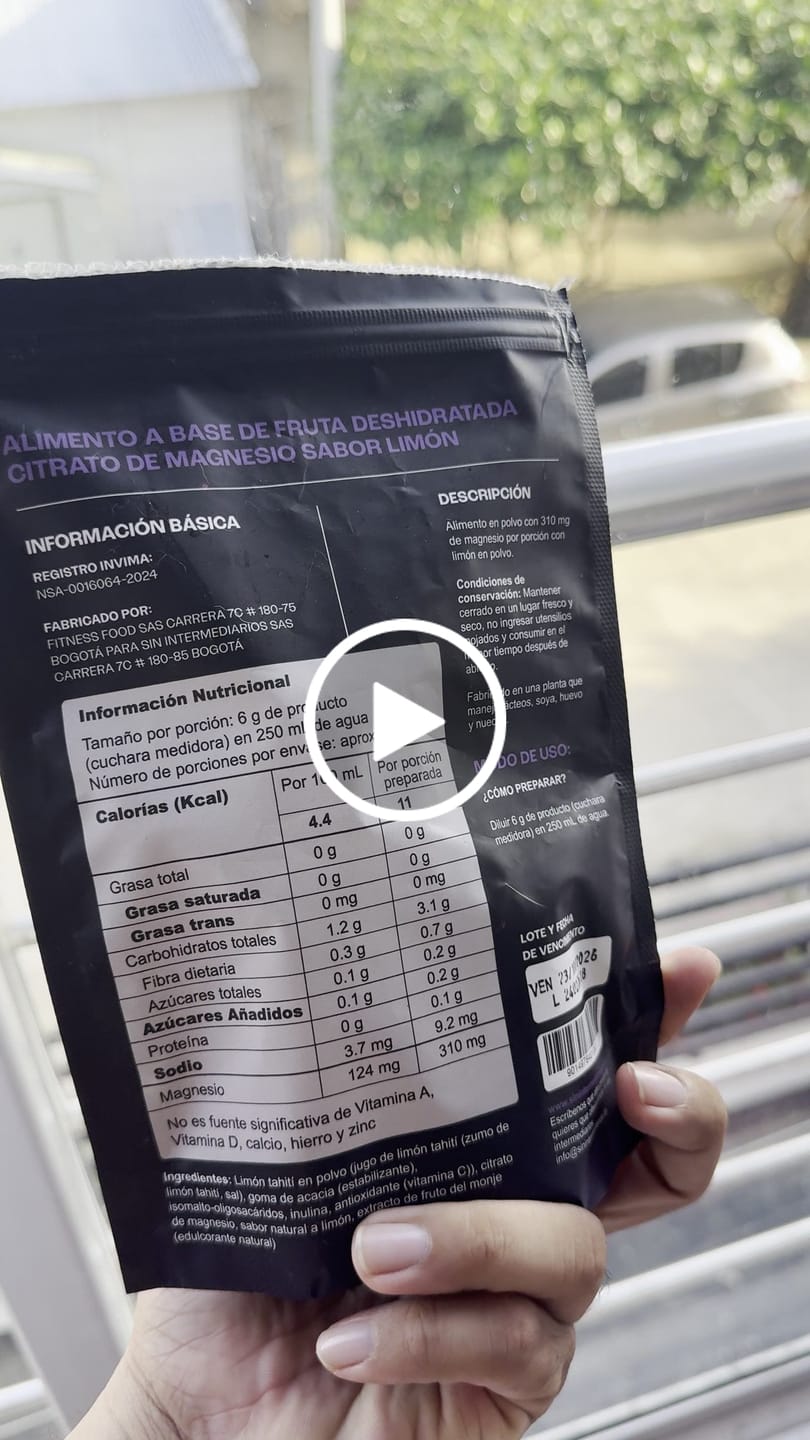 Customer video review of Citrato de Magnesio - Sabor Limón