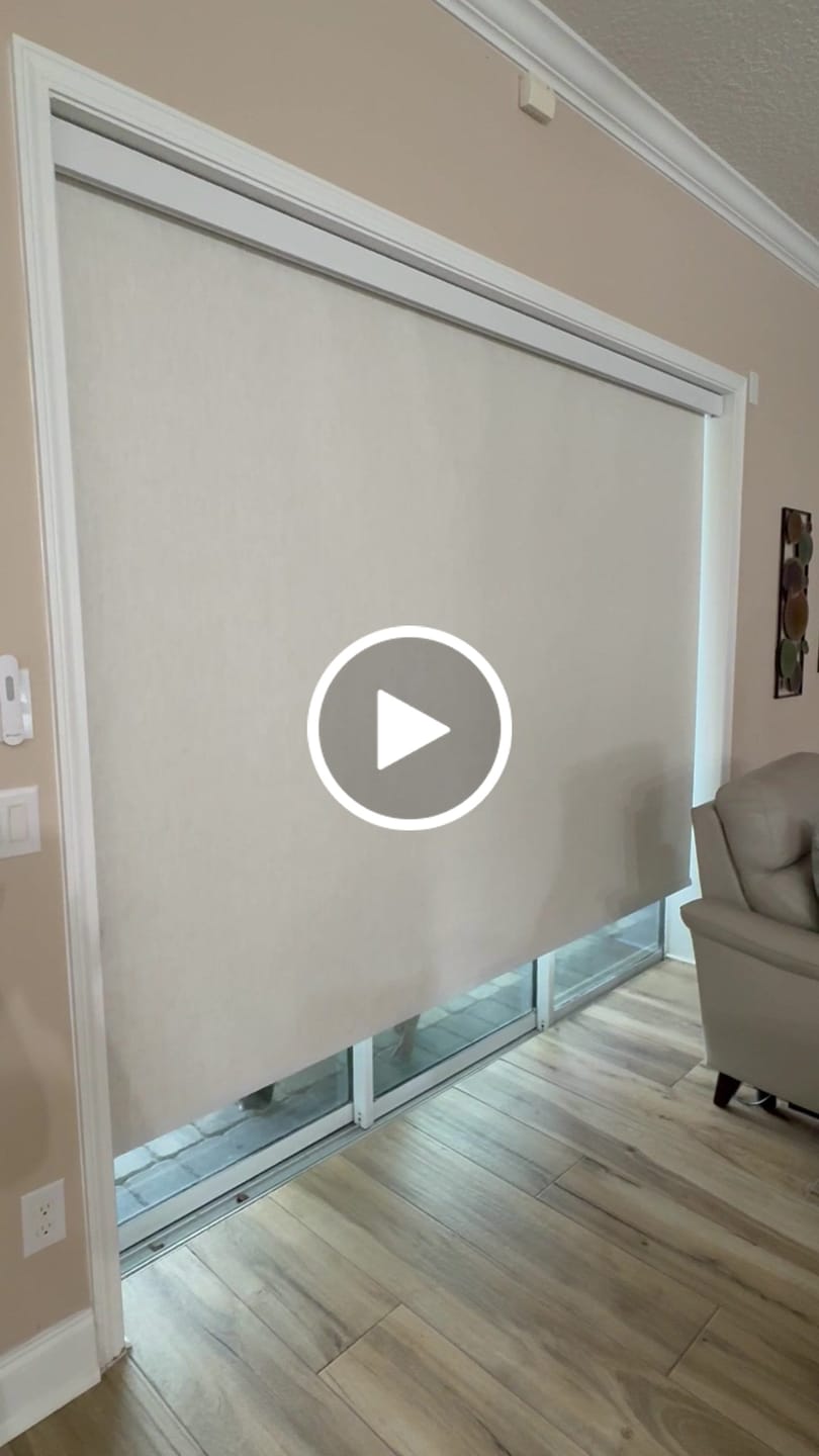 Customer video review of Bringnox Motorized Roller Shades 100% Blackout Linen