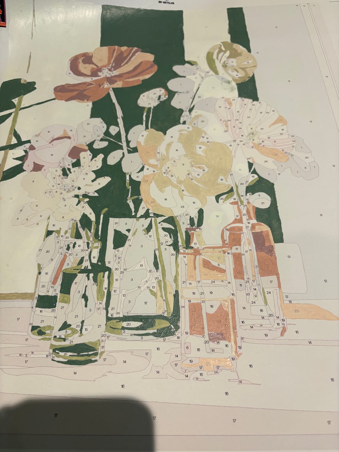 Customer photo review of Beauty in glass | Paint by Number