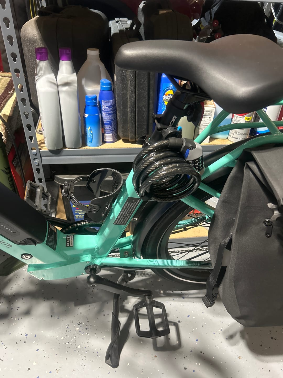 Customer photo review of CoilKASE ComboMAX: 6-Foot E-Bike Security Cable Lock