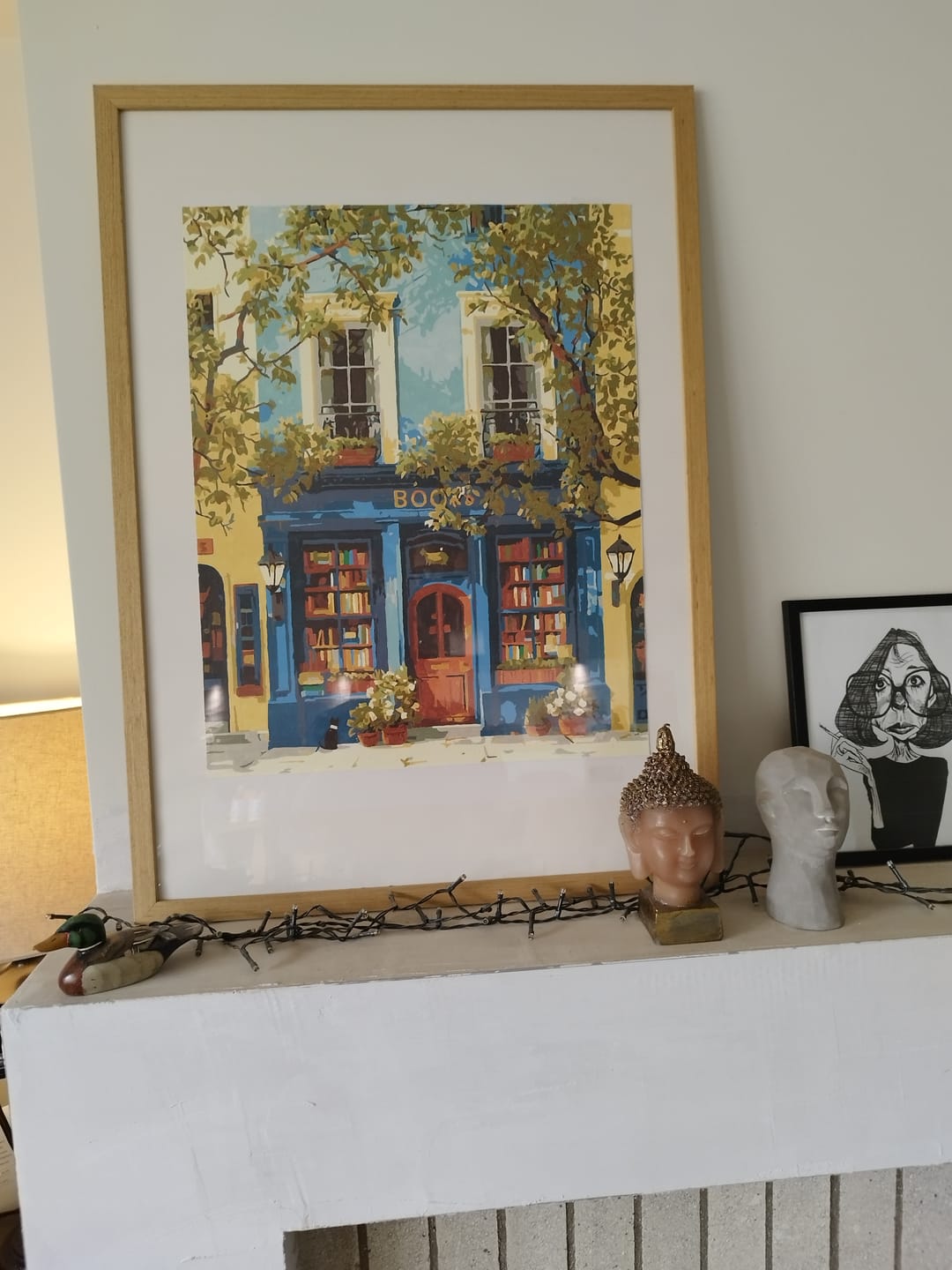Customer photo review of The Blue Bookshop | Paint by Number