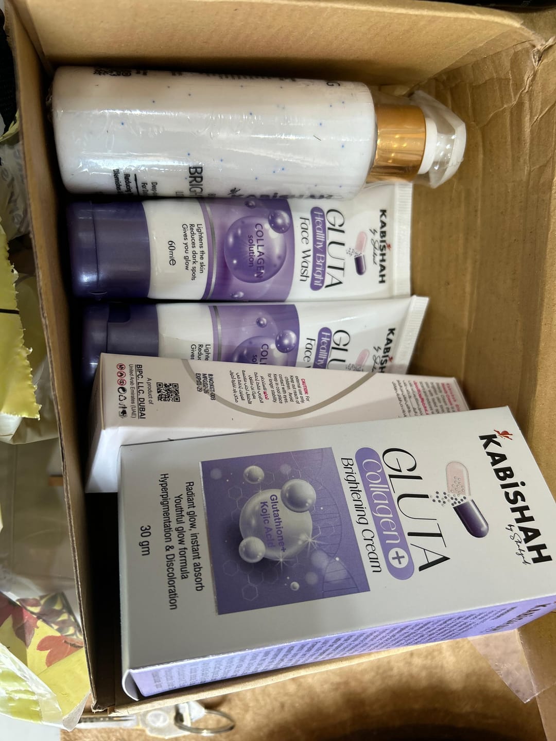 Customer photo review of Glutathione Whitening Bundle