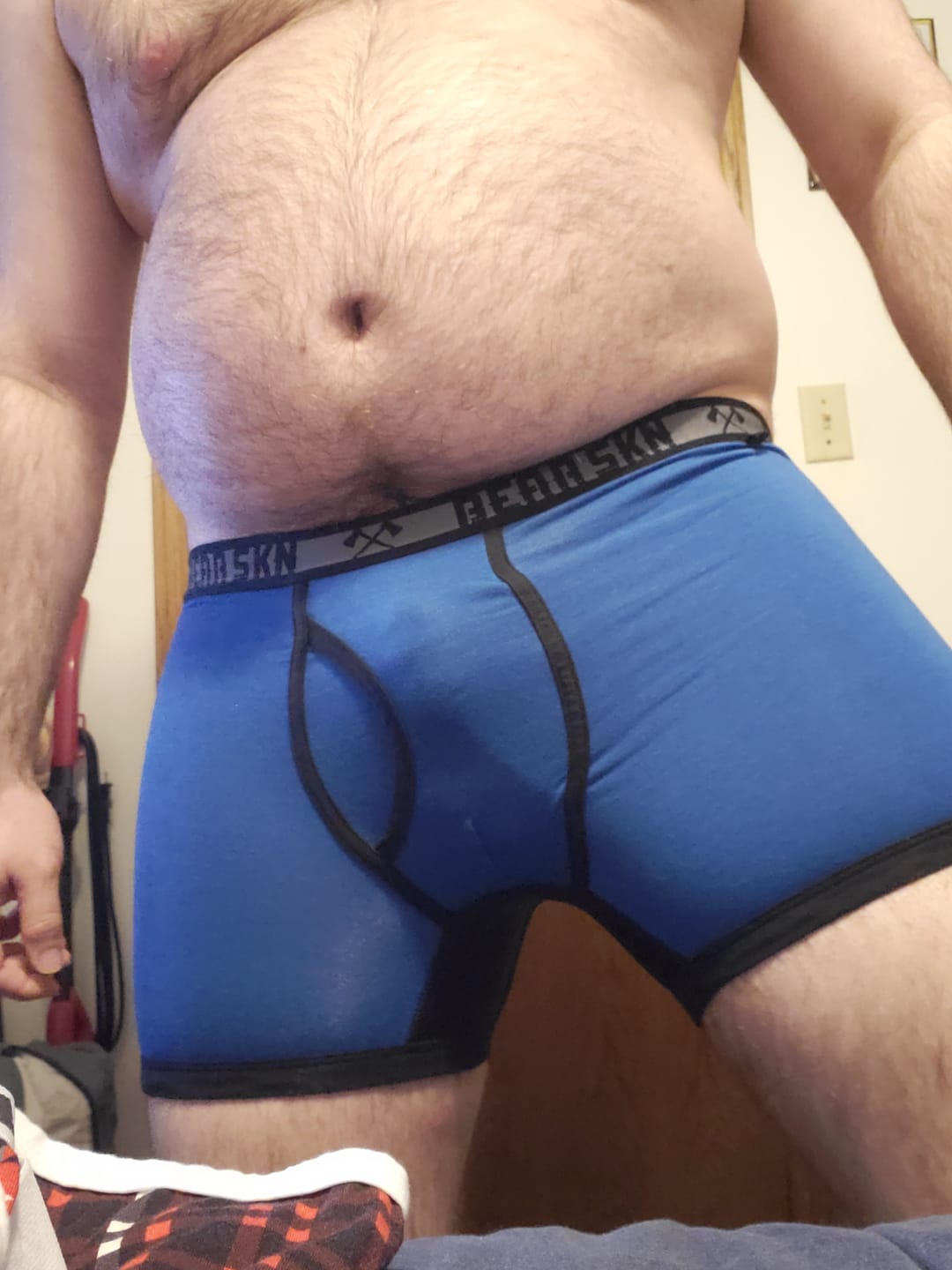 Customer photo review of Bamboo Boxer Brief - Blueberry