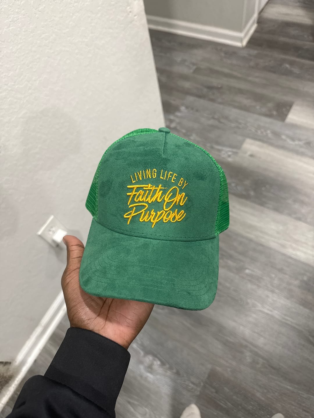 Customer photo review of Living Life by Faith On Purpose™ Trucker Hat