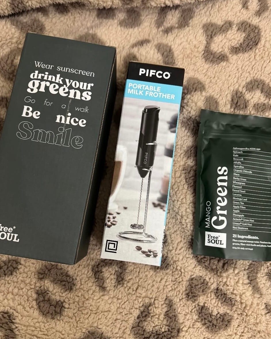 Customer photo review of Free Soul Greens Powder