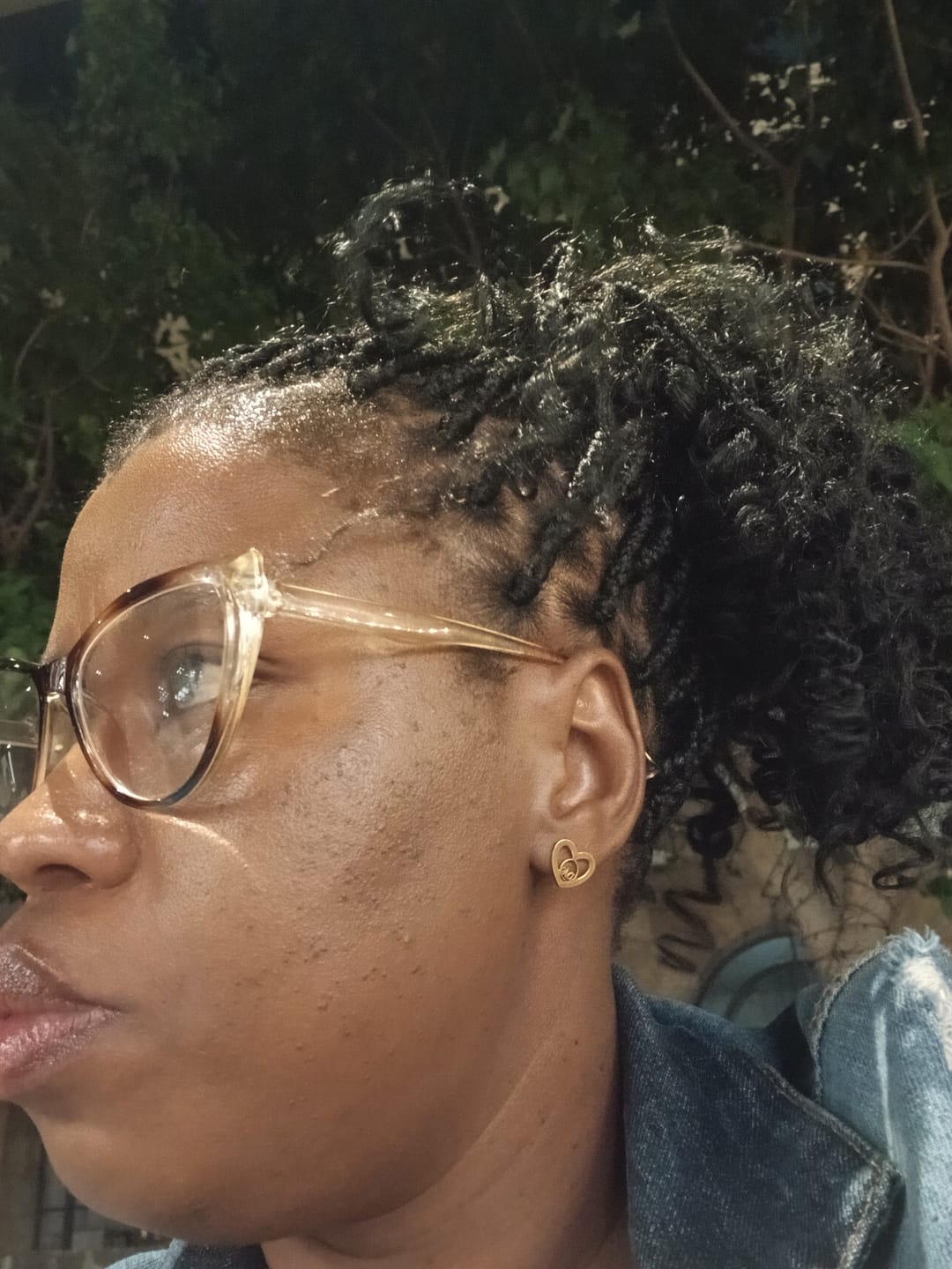 Customer photo review of Gold Thando Studs
