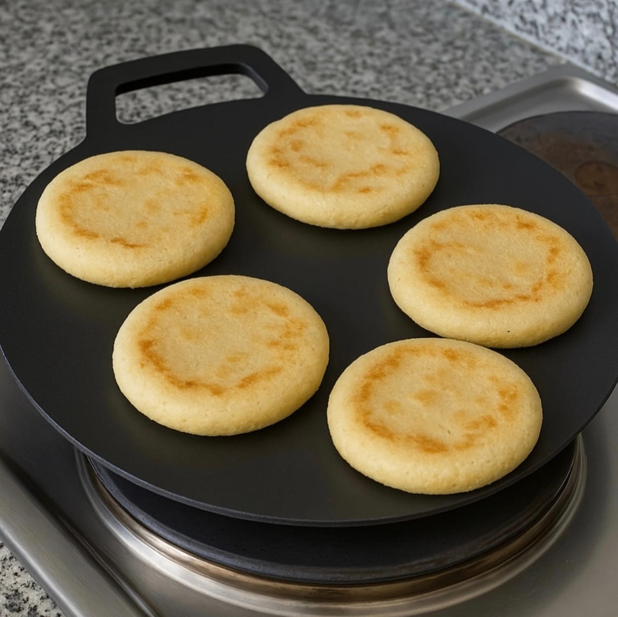 Customer photo review of Budare De Arepas Superficie Antiadherente De 35 Cm Plancha