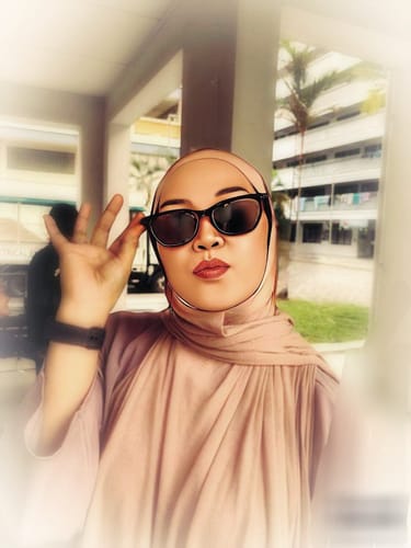 Customer photo review of Jackson Rectangular Framed Sunglasses