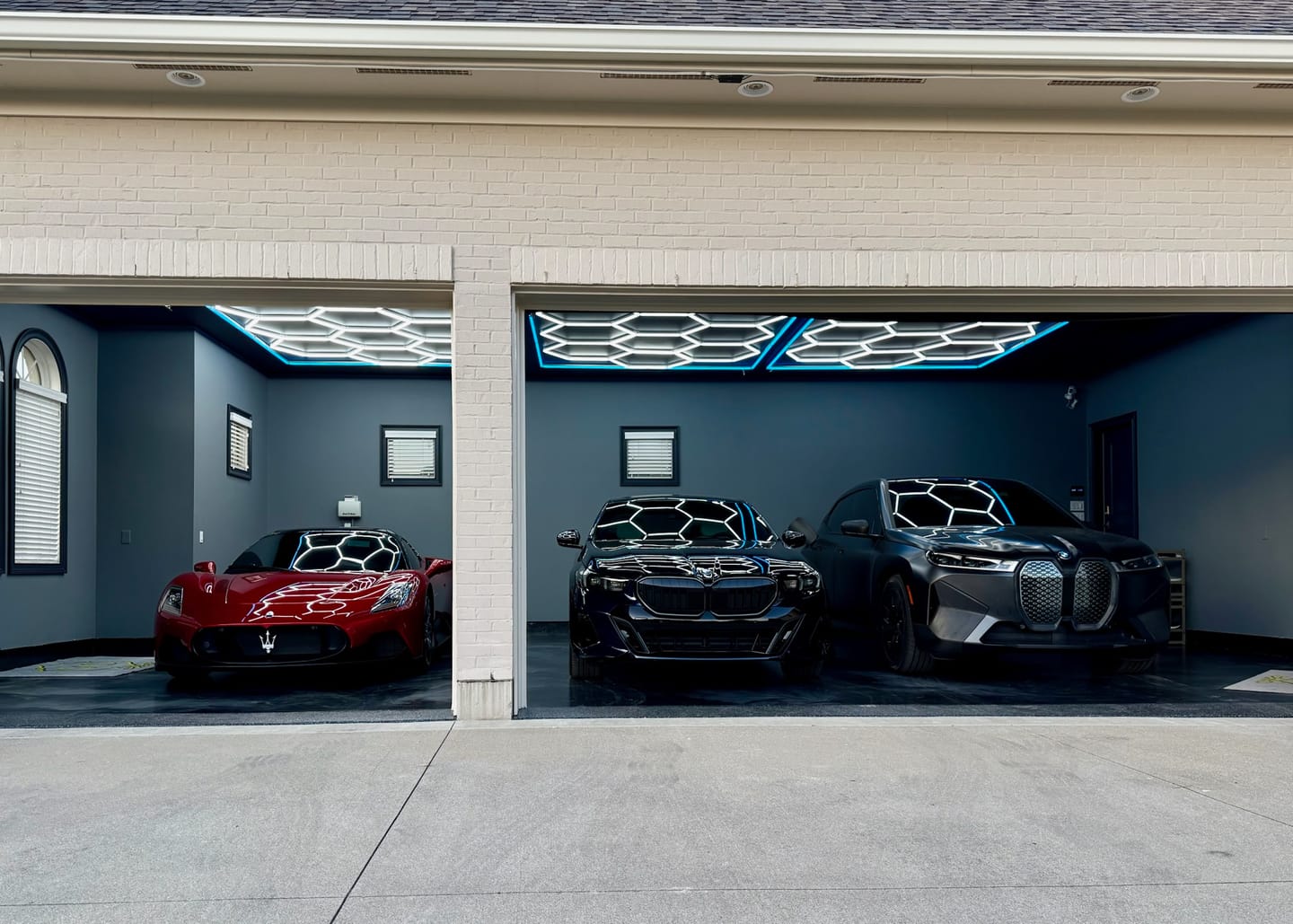 Customer photo review of Hexagon Garage Lights