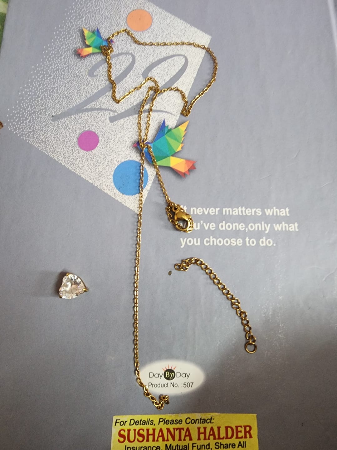 Customer photo review of Pearl & Crystal Bloom Jewellery Set