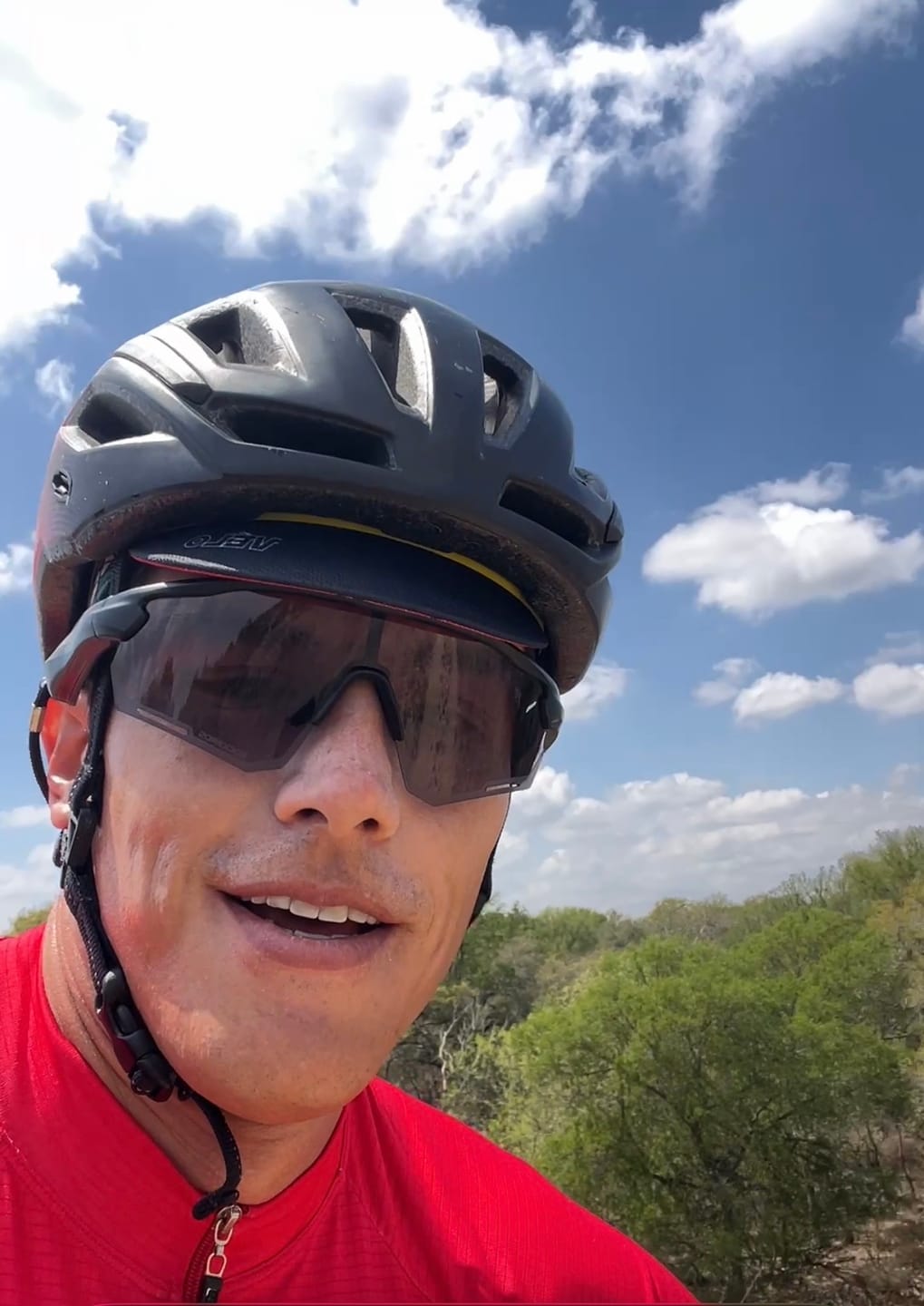 Customer photo review of ROCKBROS Bluetooth Cycling Sunglasses Polarized Smart Glasses