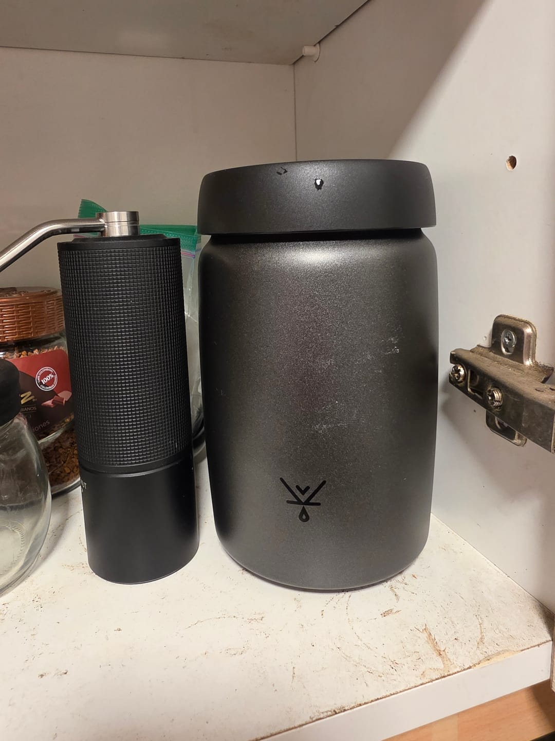 Customer photo review of Contenedor De Café Vacuum Negro 500g