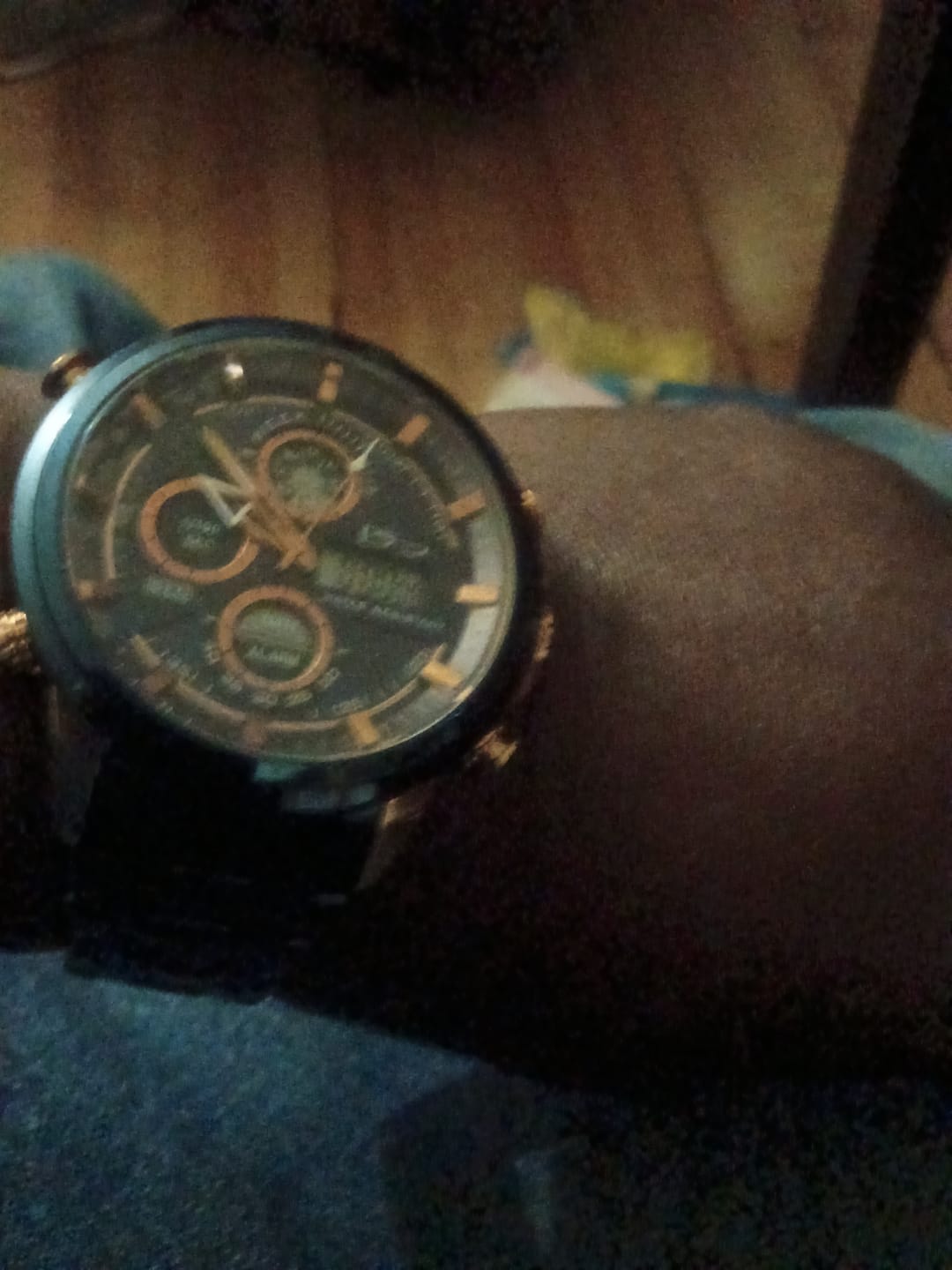 Customer photo review of Techmaster Blue Men's Watch