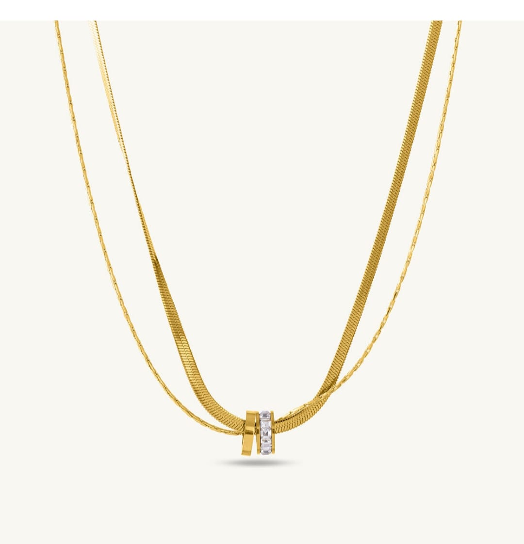 Customer photo review of Minimal Snake Chain Set