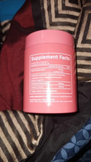 Customer photo review of Natural Probiotic Vaginal Capsules