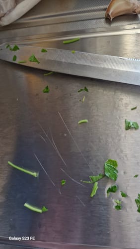 Customer photo review of Titanio Puro - Tagliere in Titanio V2