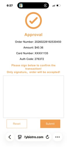 Reviewer's screenshot of their order approval for the purchase.