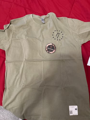 Customer photo review of GUNS OF UNITY TEE