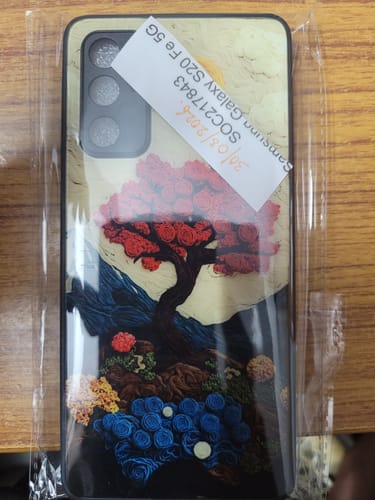 Customer photo review of Eternal Nature Tapestry Glass Case Cover For Samsung