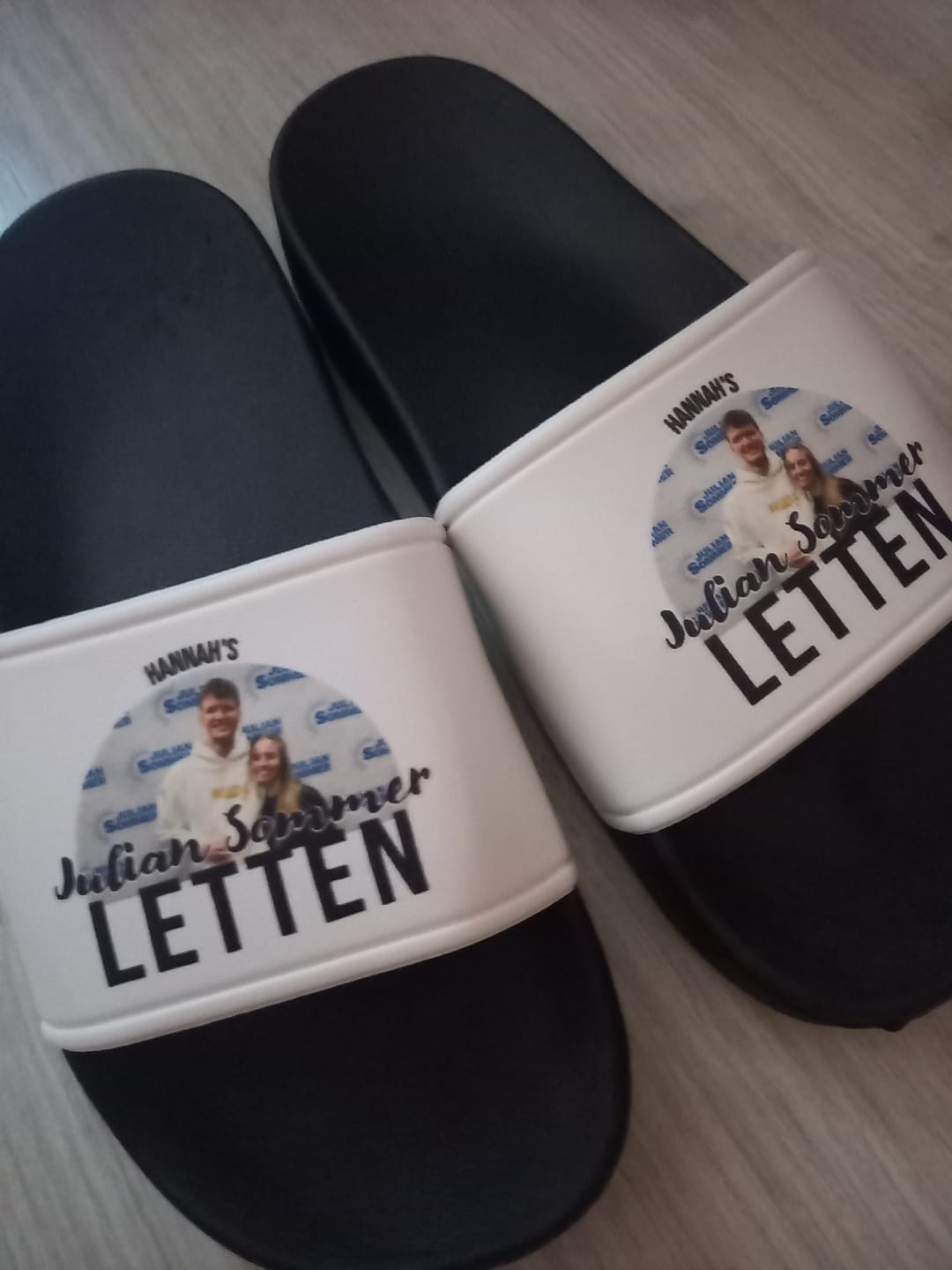 Customer photo review of Camperletten - Personalisierte Badeschlappen für Camper und Wohnmobilfreunde