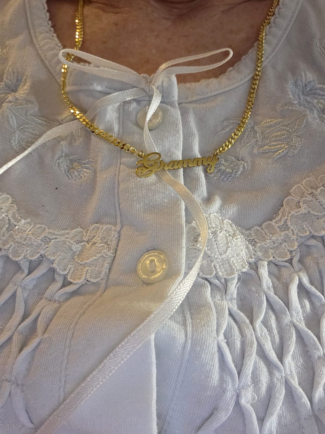 Customer photo review of Personalized Name Necklace