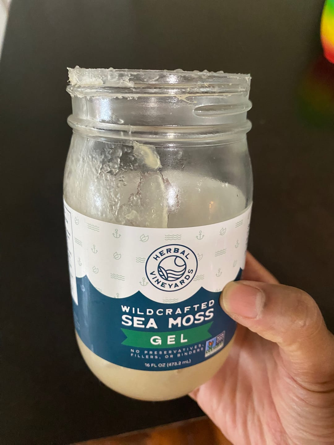 Customer photo review of EXCLUSIVE GOLD SEA MOSS GEL